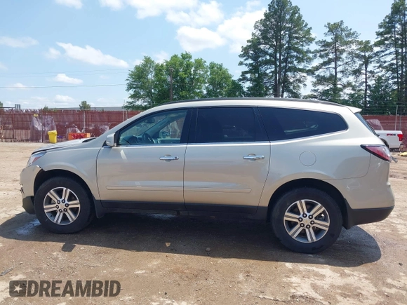 2015 Chevrolet Traverse LT z VIN 1GNKRHKD7FJ109076, wystawiony jako IAAI lot #42032817 z przebiegiem 62 830 mil mil oraz . Historia ofert i sprzedaży dostępna na DreamBid. Obrazek 14.