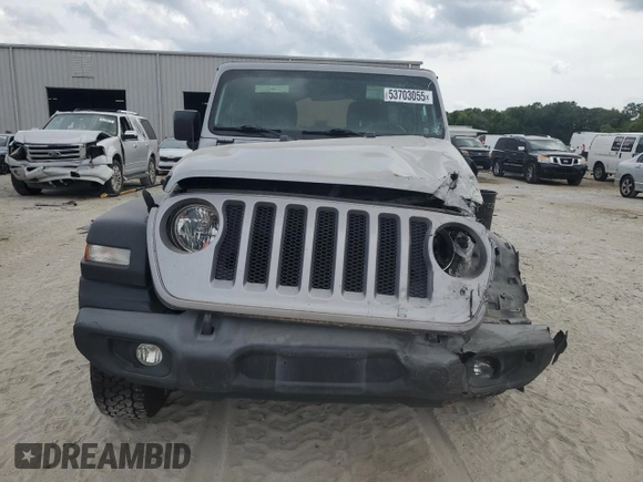 2018 Jeep Wrangler Unlimited Sport с VIN 1C4HJXDG1JW151623, выставлен на аукционе Copart как лот 53703055 с пробегом 54 186 миль миль и Списание • Salvage title. История ставок и продаж доступна на DreamBid. Изображение 5.