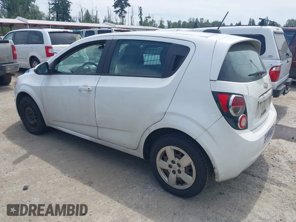 2015 Chevrolet Sonic LS with VIN 1G1JA6SHXF4134063, listed as a IAAI auction lot 42520887 with 221,364 mi miles and . Bid and sale history available at DreamBid. Image 3.