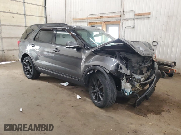2018 Ford Explorer XLT with VIN 1FM5K8D8XJGA75162, listed as a Copart auction lot 58842785 with 118,892 mi miles and Salvage title. Bid and sale history available at DreamBid. Image 4.