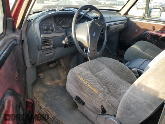 1993 Ford F-250 with VIN 1FTHX26M1PKA32006, listed as a Copart auction lot 79642484 with Not provided miles and Salvage title. Bid and sale history available at DreamBid. Image 8.