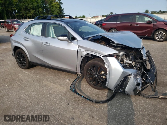 2023 Lexus UX 250h F Sport with VIN JTHB9JBH0P2066035, listed as a Copart auction lot 70838304 with 18,918 mi miles and Salvage Title. Bid and sale history available at DreamBid. Image 4.