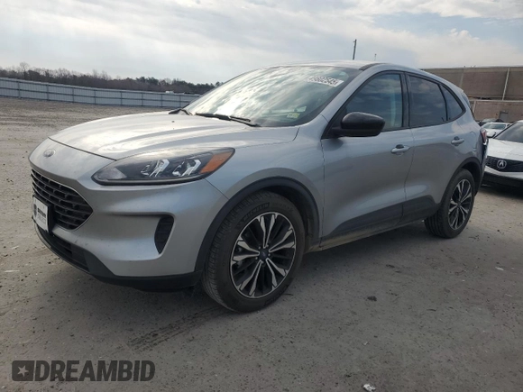 2021 Ford Escape SE with VIN 1FMCU0G67MUA24821, listed as a Copart auction lot 49802545 with 54,754 mi miles and Salvage Title. Bid and sale history available at carsss.com. Image 1.