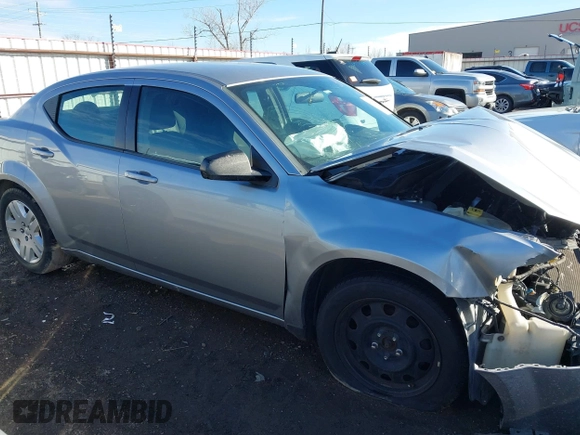 2014 Dodge Avenger SE with VIN 1C3CDZAB7EN144102, listed as a IAAI auction lot 41635691 with 201,428 mi miles and . Bid and sale history available at DreamBid. Image 13.