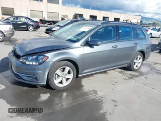 2018 Volkswagen Golf SportWagen S with VIN 3VWD17AUXJM752387, listed as a IAAI auction lot 41526120 with 25,199 mi miles. Bid and sale history available at carsss.com. Image 2.
