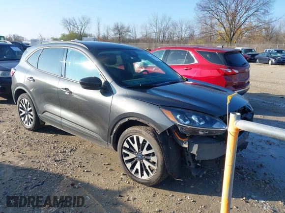 2020 Ford Escape SE Sport Hybrid with VIN 1FMCU9BZ3LUC23532, listed as a IAAI auction lot 40749554 with 96,291 mi miles and . Bid and sale history available at DreamBid. Image 1.