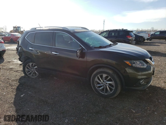 2015 Nissan Rogue SV with VIN 5N1AT2MV7FC753556, listed as a Copart auction lot 52432645 with 159,302 mi miles and Salvage Title. Bid and sale history available at carsss.com. Image 4.