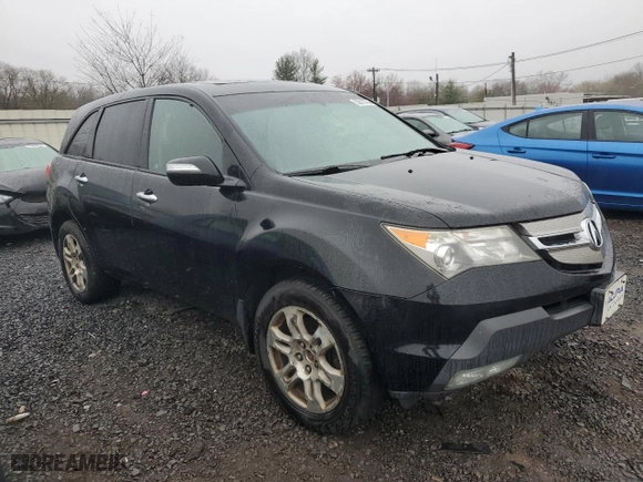 2009 Acura MDX Tech/Entertainment Pkg with VIN 2HNYD28489H531136, listed as a Copart auction lot 50813755 with 204,580 mi miles and Clean Title. Bid and sale history available at carsss.com. Image 4.