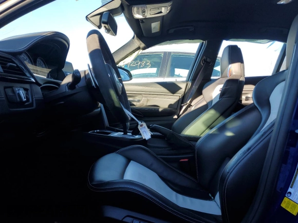 2018 BMW M3 with VIN WBS8M9C53J5L71752, listed as a Copart auction lot 37308724 with 19,425 mi miles. Bid and sale history available at carsss.com. Image 7.