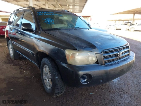 2003 Toyota Highlander with VIN JTEHF21A130145066, listed as a IAAI auction lot 41745011 with 197,153 mi miles. Bid and sale history available at carsss.com. Image 1.