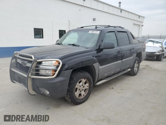 2006 Chevrolet Avalanche Z71 with VIN 3GNEK12Z46G189202, listed as a Copart auction lot 87802725 with 203,812 mi miles and Salvage Title. Bid and sale history available at carsss.com. Image 1.