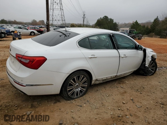 2015 Kia Cadenza Premium with VIN KNALN4D76F5197570, listed as a Copart auction lot 79355324 with 94,377 mi miles and Salvage Title. Bid and sale history available at carsss.com. Image 3.