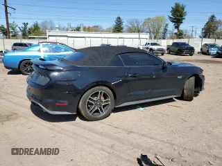 2019 Ford Mustang GT Premium with VIN 1FATP8FF7K5179636, listed as a Copart auction lot 51994055 with 123,771 mi miles and Salvage title. Bid and sale history available at DreamBid. Image 3.