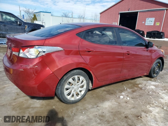 2011 Hyundai Elantra GLS with VIN 5NPDH4AE1BH040816, listed as a Copart auction lot 43266665 with 246,587 mi miles and Salvage Title. Bid and sale history available at carsss.com. Image 3.