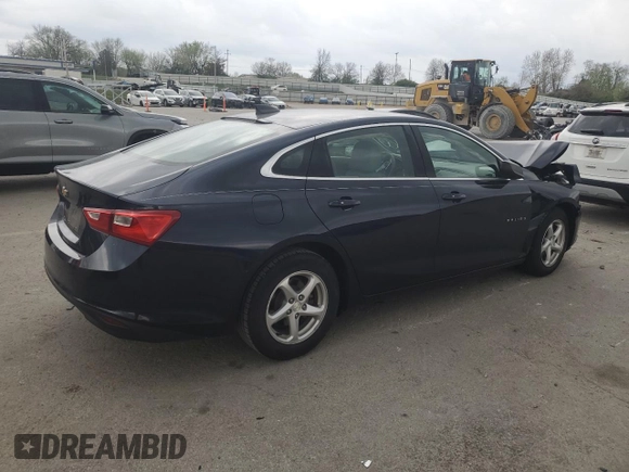 2017 Chevrolet Malibu LS with VIN 1G1ZB5ST1HF176997, listed as a Copart auction lot 51605505 with 157,422 mi miles and Salvage Title. Bid and sale history available at DreamBid. Image 3.