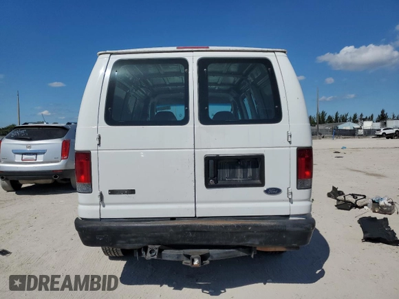 2008 Ford Econoline Cargo Commercial with VIN 1FTNE14W98DB42024, listed as a Copart auction lot 45402915 with 3,667,887 mi miles and Salvage Title. Bid and sale history available at carsss.com. Image 6.