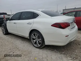 2018 Infiniti Q70 Luxe z VIN JN1BY1PP1JM330432, wystawiony jako Copart lot #45237735 z przebiegiem 108 141 mil mil oraz Szkoda całkowita • Salvage title. Historia ofert i sprzedaży dostępna na DreamBid. Obrazek 2.