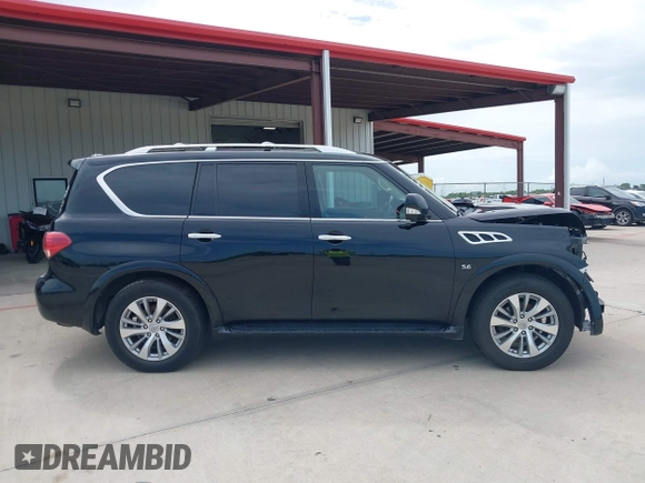 2017 Infiniti QX80 Signature Edition with VIN JN8AZ2NE8H9155644, listed as a IAAI auction lot 42445518 with 155,107 mi miles and . Bid and sale history available at DreamBid. Image 13.