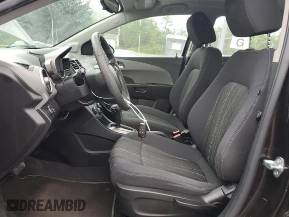 2015 Chevrolet Sonic LT with VIN 1G1JC5SG2F4212010, listed as a Copart auction lot 58732505 with 39,299 mi miles and Salvage title. Bid and sale history available at DreamBid. Image 7.