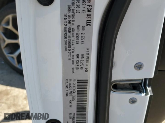 2018 Chrysler 300 Touring z VIN 2C3CCAAG4JH302012, wystawiony jako Copart lot #52806985 z przebiegiem 73 335 mil mil oraz Szkoda całkowita • Salvage title. Historia ofert i sprzedaży dostępna na DreamBid. Obrazek 13.