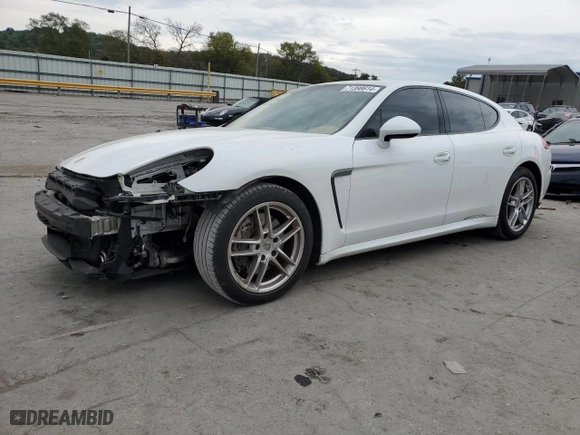 2015 Porsche Panamera 4 with VIN WP0AA2A7XFL001351, listed as a Copart auction lot 71398614 with 51,125 mi miles and Salvage Title. Bid and sale history available at carsss.com. Image 1.