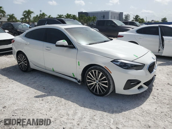 2021 BMW 2 Series 228i xDrive with VIN WBA73AK01M7G81985, listed as a Copart auction lot 59205355 with 31,441 mi miles and Salvage title. Bid and sale history available at DreamBid. Image 4.