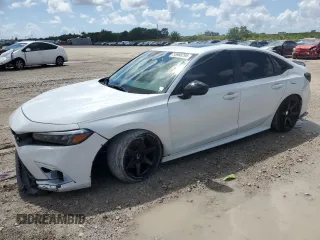 2022 Honda Civic Si z VIN 2HGFE1E53NH475166, wystawiony jako Copart lot #55988295 z przebiegiem 31 256 mil mil oraz Szkoda całkowita • Salvage title. Historia ofert i sprzedaży dostępna na DreamBid. Obrazek 1.