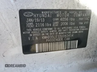 2013 Hyundai Elantra GT with VIN KMHD35LE1DU083414, listed as a Copart auction lot 79945524 with Not Provided miles and Salvage Title. Bid and sale history available at carsss.com. Image 12.
