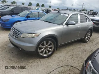 2003 Infiniti FX Options with VIN JNRBS08W73X401889, listed as a Copart auction lot 74441864 with Not Provided miles and Non Repairable. Bid and sale history available at DreamBid. Image 1.