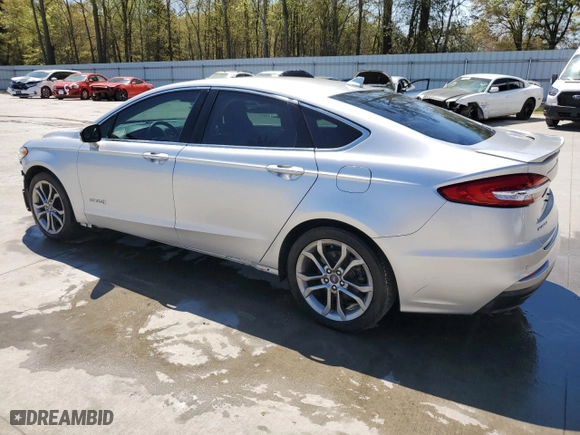 2019 Ford Fusion Hybrid Titanium with VIN 3FA6P0RU7KR206436, listed as a Copart auction lot 46141634 with 52,730 mi miles and Non Repairable. Bid and sale history available at carsss.com. Image 2.