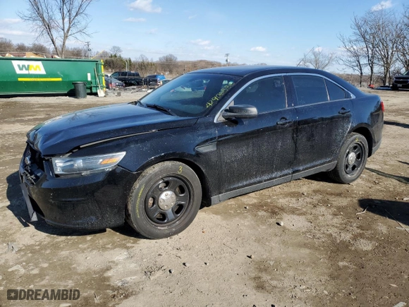 2015 Ford Sedan Police Interceptor with VIN 1FAHP2MK1FG126296, listed as a Copart auction lot 42906885 with 163,621 mi miles and Salvage Title. Bid and sale history available at carsss.com. Image 1.