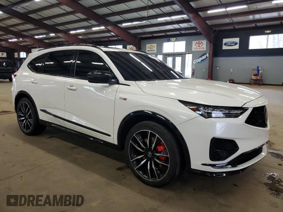 2023 Acura MDX Type S w/Advance Package with VIN 5J8YD8H88PL000130, listed as a Copart auction lot 48177585 with 37,861 mi miles and Salvage Title. Bid and sale history available at carsss.com. Image 4.