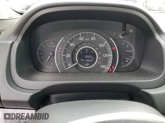2013 Honda CR-V EX-L with VIN 2HKRM4H76DH618694, listed as a Copart auction lot 49102195 with 105,091 mi miles and Salvage Title. Bid and sale history available at carsss.com. Image 9.