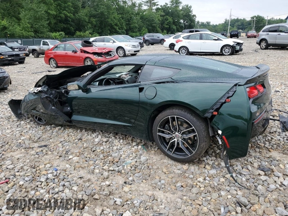 2014 Chevrolet Corvette 2LT with VIN 1G1YC2D7XE5127466, listed as a Copart auction lot 61139044 with 14,515 mi miles and Salvage Title. Bid and sale history available at carsss.com. Image 2.