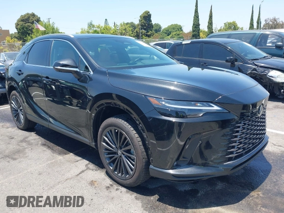 2025 Lexus RX 350 with VIN 2T2BAMBAXSC058589, listed as a IAAI auction lot 42620541 with 2,262 mi miles and . Bid and sale history available at DreamBid. Image 1.