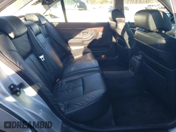 1997 BMW 7 Series 740il with VIN WBAGJ8320VDM04596, listed as a Copart auction lot 46177945 with 0 mi miles and Clean Title. Bid and sale history available at carsss.com. Image 10.