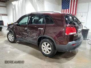 2011 Kia Sorento LX with VIN 5XYKTDA16BG119022, listed as a Copart auction lot 54311575 with 165,210 mi miles and Salvage Title. Bid and sale history available at carsss.com. Image 2.