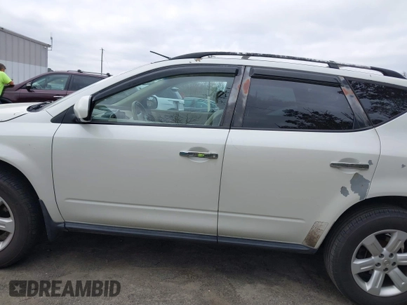 2007 Nissan Murano SL with VIN JN8AZ08W57W643605, listed as a IAAI auction lot 41848324 with 249,590 mi miles and . Bid and sale history available at DreamBid. Image 14.