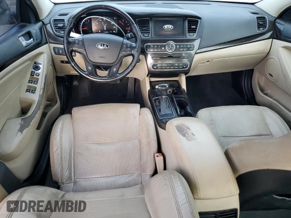 2015 Kia Cadenza Premium with VIN KNALN4D79F5176924, listed as a Copart auction lot 86271164 with 121,286 mi miles and Clean Title. Bid and sale history available at carsss.com. Image 8.