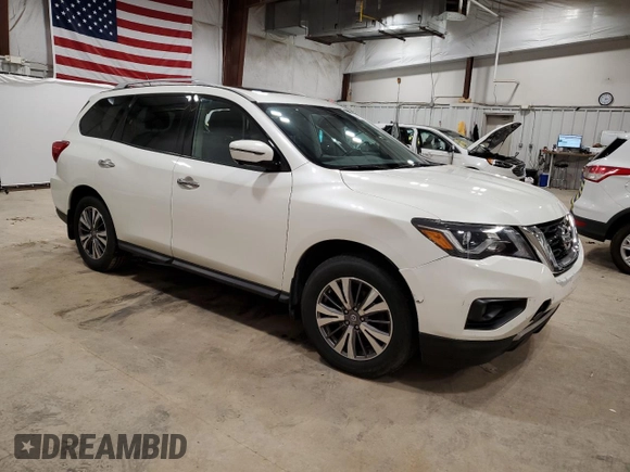 2017 Nissan Pathfinder SL with VIN 5N1DR2MM6HC684865, listed as a Copart auction lot 54180065 with 141,716 mi miles and Clean Title. Bid and sale history available at DreamBid. Image 4.