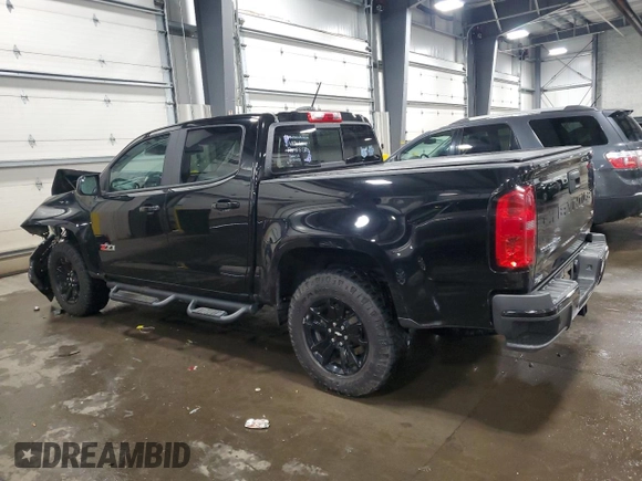 2021 Chevrolet Colorado 4WD Z71 with VIN 1GCGTDEN8M1171810, listed as a Copart auction lot 57409115 with 100,579 mi miles and Salvage title. Bid and sale history available at DreamBid. Image 2.