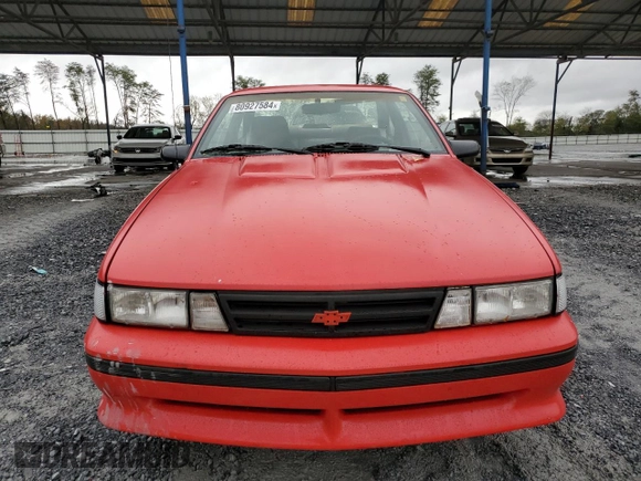 1990 Chevrolet Cavalier with VIN 1G1JF14T7L7118385, listed as a Copart auction lot 80927584 with 91,776 mi miles and Clean Title. Bid and sale history available at DreamBid. Image 5.