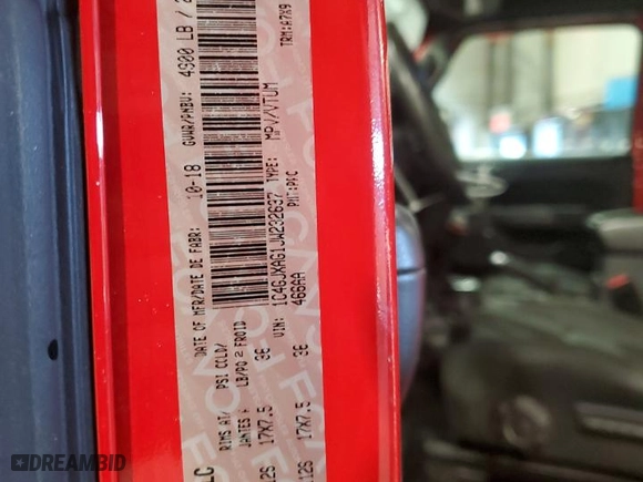 2018 Jeep Wrangler Sport S with VIN 1C4GJXAG1JW232637, listed as a Copart auction lot 45451105 with 116,235 mi miles and Salvage Title. Bid and sale history available at carsss.com. Image 12.