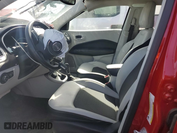 2017 Jeep Compass Latitude with VIN 3C4NJDBB6HT656016, listed as a Copart auction lot 44164595 with 82,358 mi miles and Salvage Title. Bid and sale history available at carsss.com. Image 7.