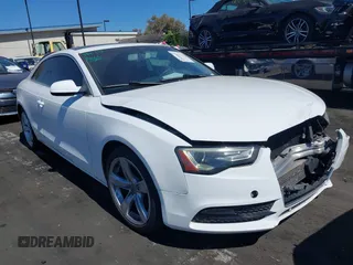 2013 Audi A5 Premium with VIN WAUCFAFR1DA059224, listed as a IAAI auction lot 42608932 with 118,287 mi miles and . Bid and sale history available at DreamBid. Image 1.