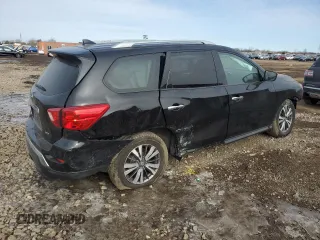2019 Nissan Pathfinder S with VIN 5N1DR2MM5KC599006, listed as a Copart auction lot 44406955 with 89,593 mi miles and Salvage Title. Bid and sale history available at carsss.com. Image 3.