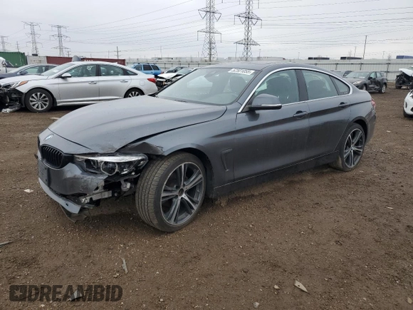 2020 BMW 4 Series 430i xDrive with VIN WBA4J3C00LBL11929, listed as a Copart auction lot 52501055 with 141,791 mi miles and Salvage title. Bid and sale history available at DreamBid. Image 1.