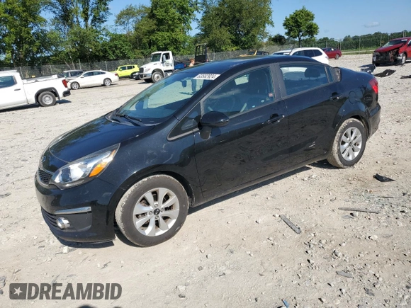 2017 Kia Rio EX with VIN KNADN4A3XH6086281, listed as a Copart auction lot 63582924 with 87,566 mi miles and Salvage Title. Bid and sale history available at carsss.com. Image 1.