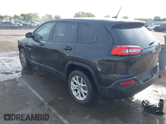 2014 Jeep Cherokee Sport with VIN 1C4PJLAB1EW221415, listed as a IAAI auction lot 42170364 with 182,813 mi miles and . Bid and sale history available at DreamBid. Image 3.