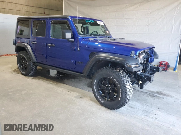 2020 Jeep Wrangler Unlimited Black and Tan with VIN 1C4HJXDG1LW267312, listed as a Copart auction lot 49658135 with 66,624 mi miles and Salvage title. Bid and sale history available at DreamBid. Image 4.